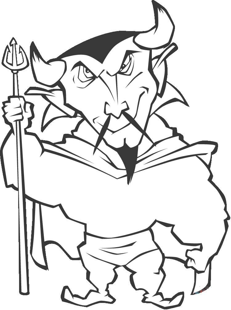 Demon with Pitchfork