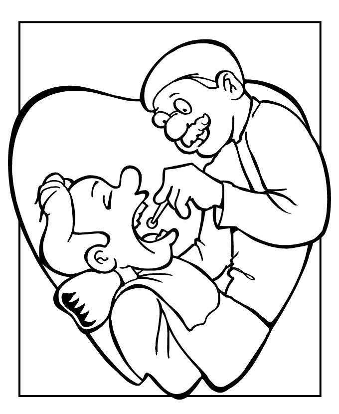 Dentist Examining Coloring Game Dentist Examining