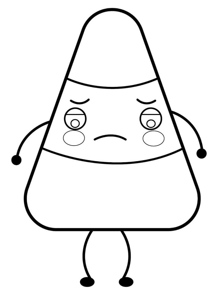 Depressed Candy Corn Coloring Game Depressed Candy Corn