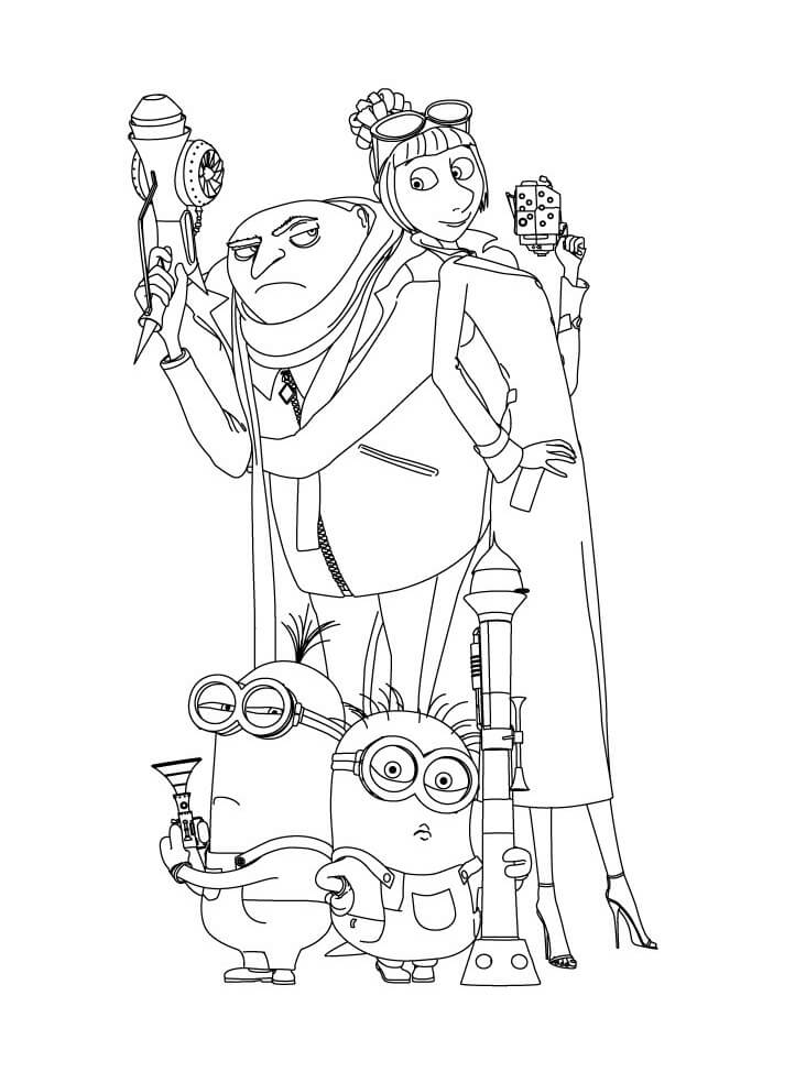 Despicable Me 2 Coloring Games - ColoringGames.Net