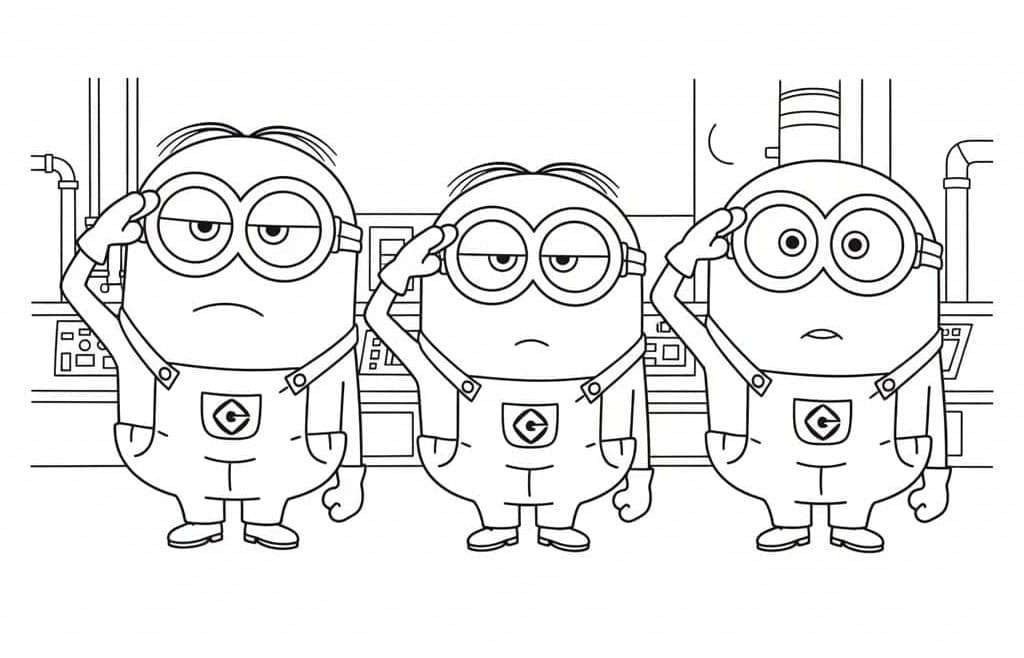 Despicable Me Saluting