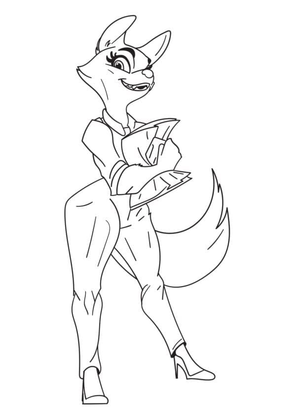 Diane Foxington from The Bad Guys