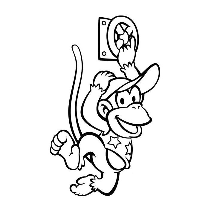 Diddy Kong Play Coloring Game Diddy Kong Play