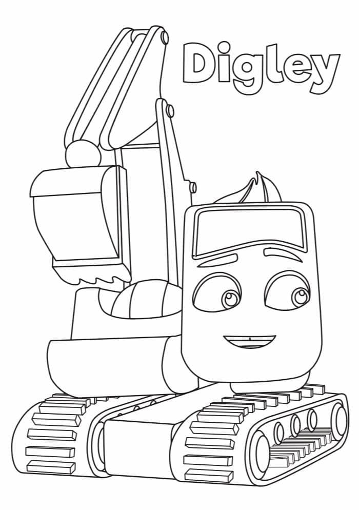 Digley from Little Baby Bum Coloring Game Digley from Little Baby Bum
