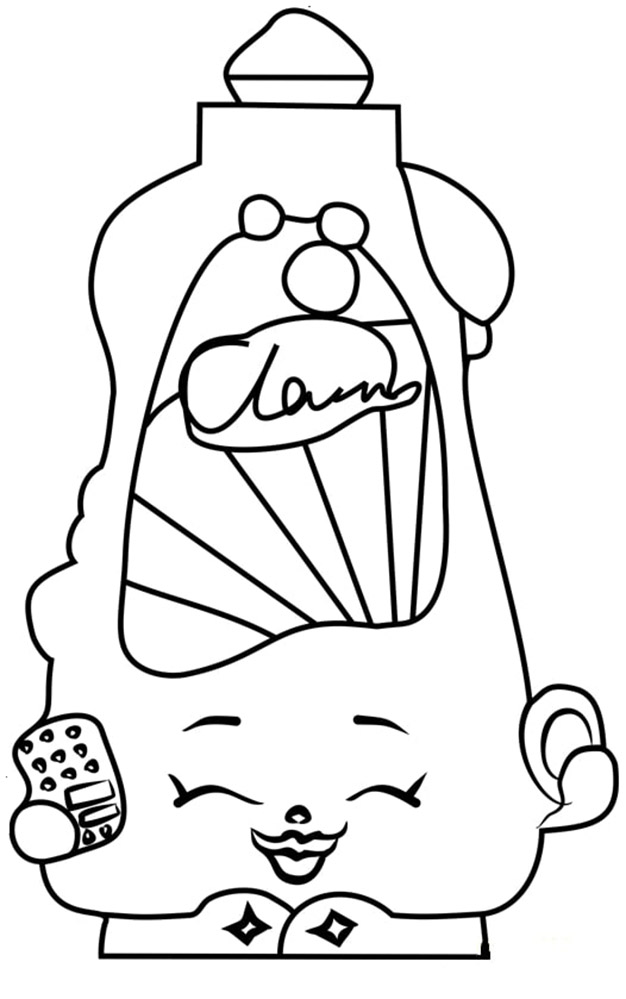 Dishy Liquid Shopkins Coloring Game Dishy Liquid Shopkins