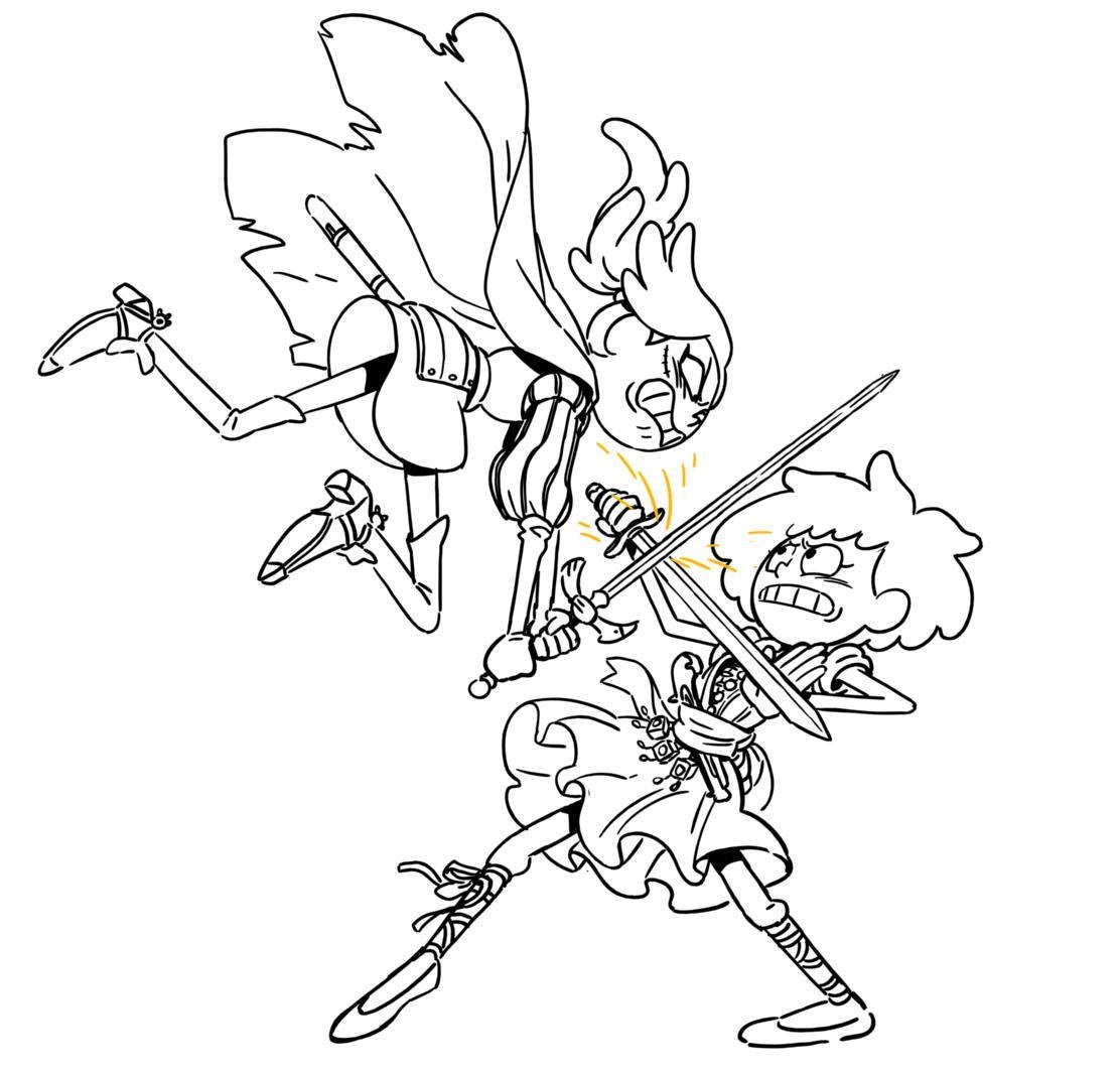 Disney Amphibia Fight Coloring Game Disney Amphibia Fight