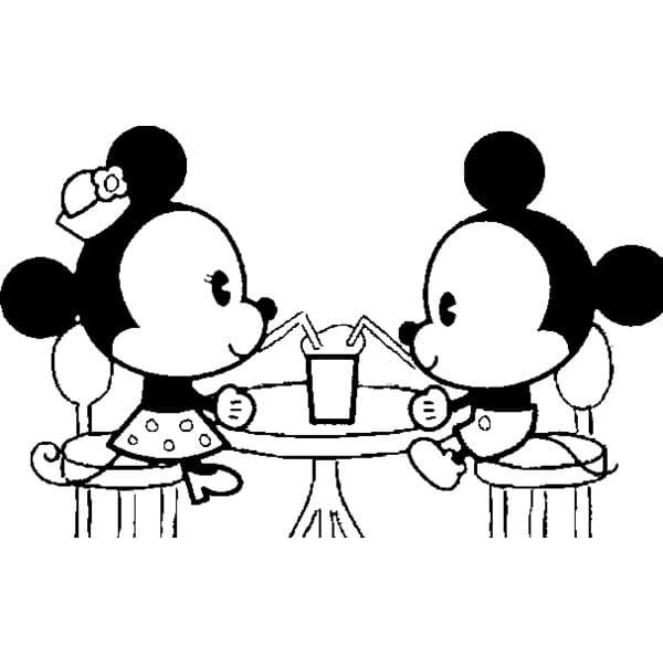 Disney Cuties Mickey and Minnie
