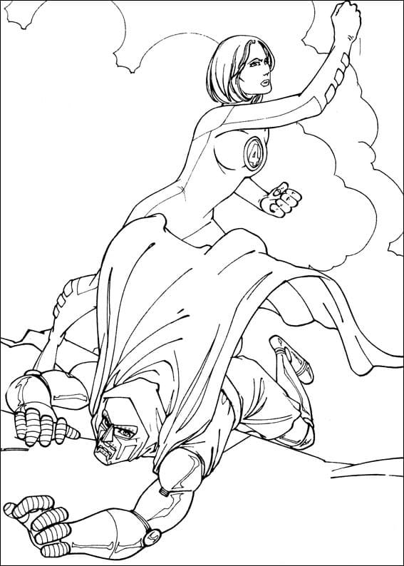 Doctor Doom vs Invisible Woman