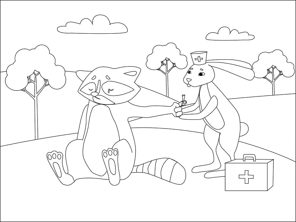 Doctor Rabbit Coloring Game Doctor Rabbit