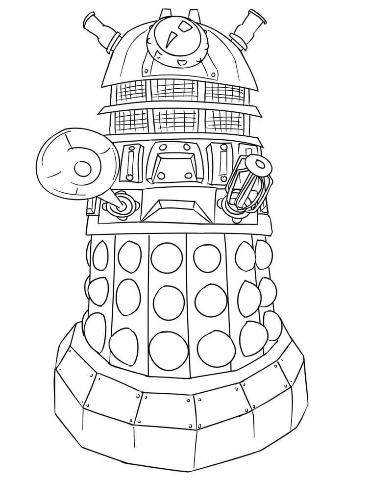Doctor Who Dalek Coloring Game Doctor Who Dalek