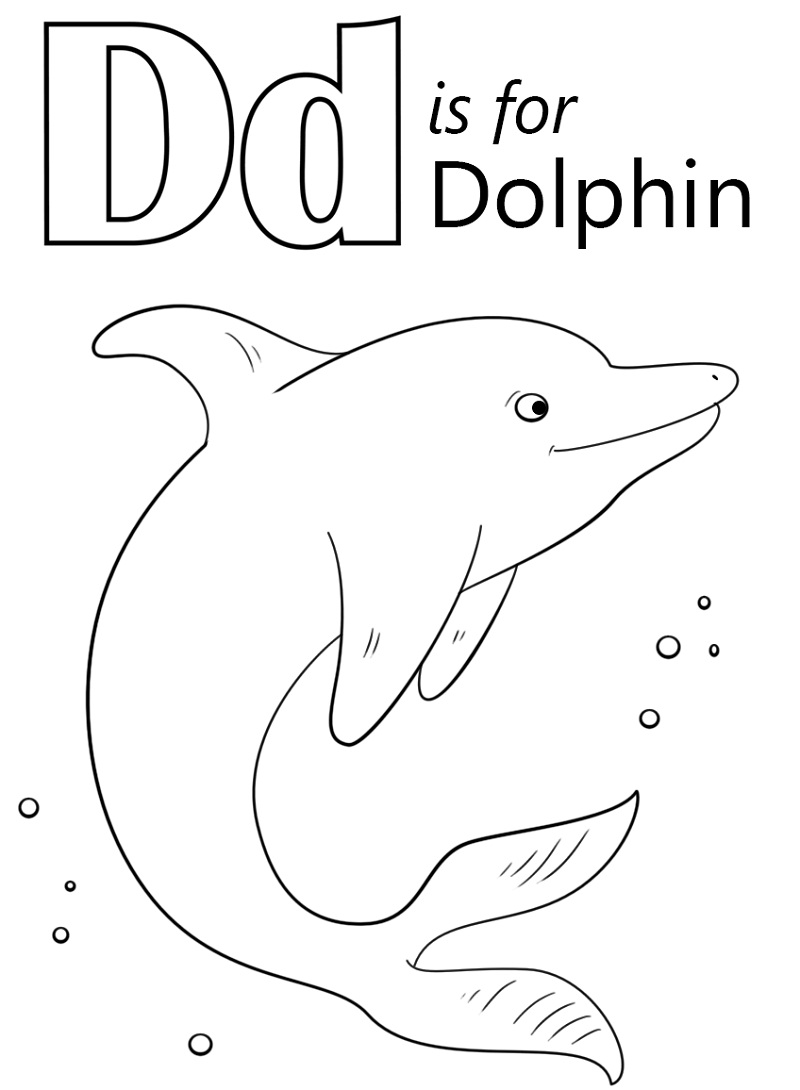 Dolphin Letter D 1