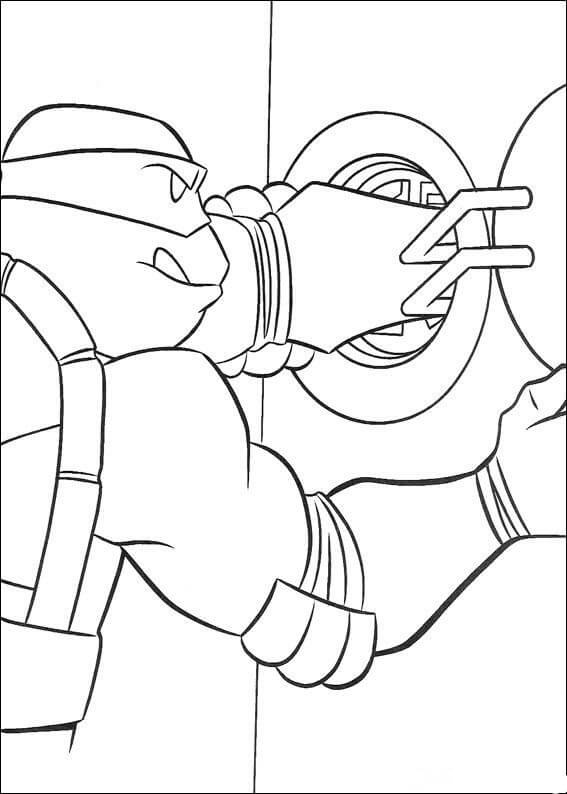 Donatello Enters The Safe Box