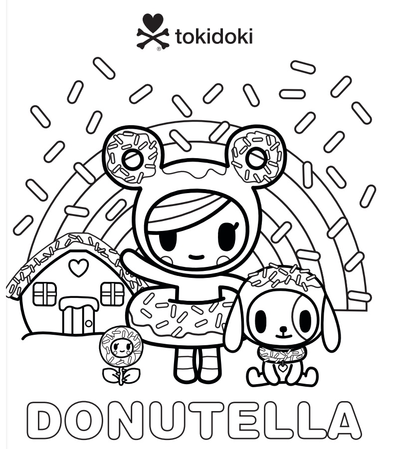 Donutella Tokidoki Coloring Game Donutella Tokidoki
