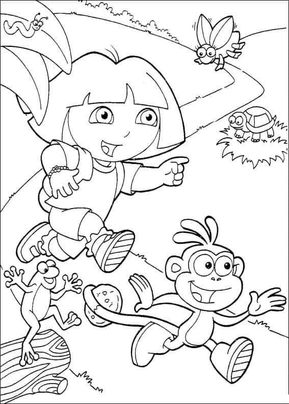 Isa from Dora the Explorer Coloring - Play Free Coloring Game Online