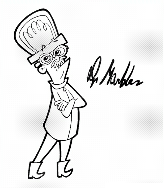 Dr. Marbles from Cyberchase