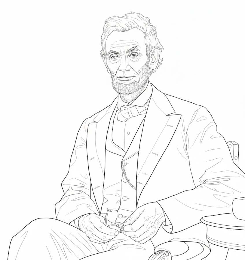 Drawing Abraham Lincoln simple