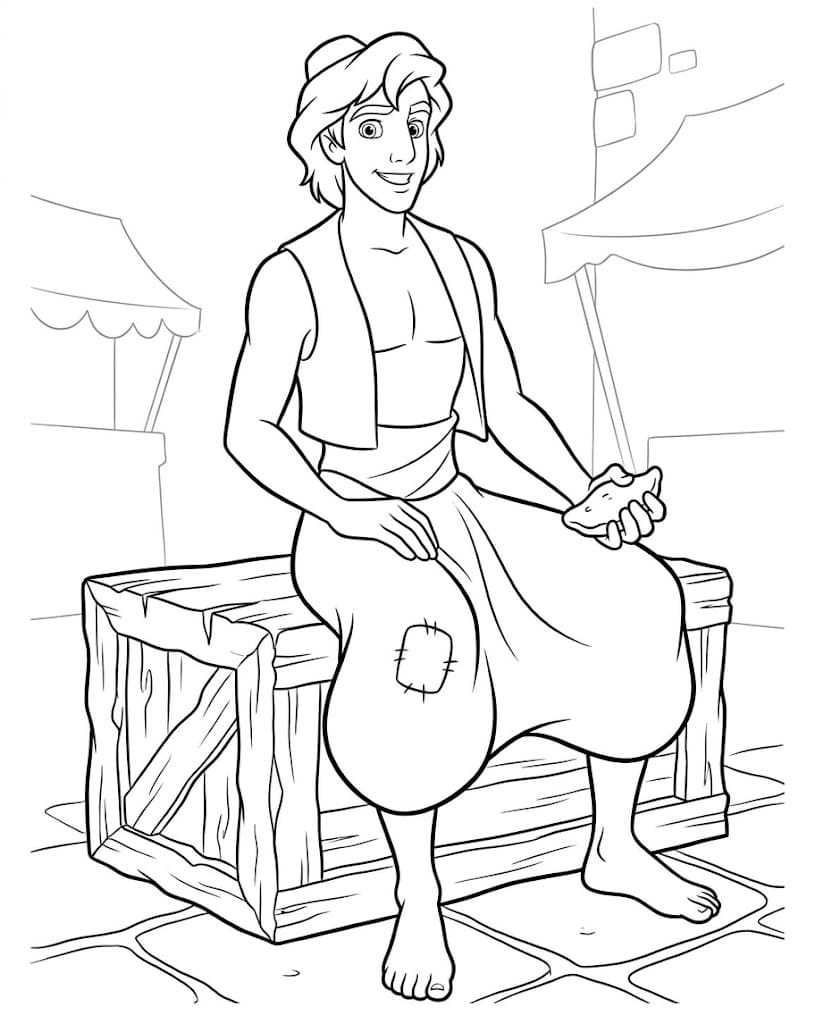 Drawing Aladdin Printable