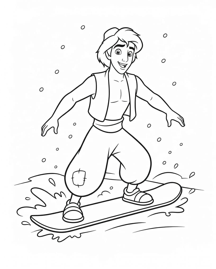 Drawing Aladdin Simple