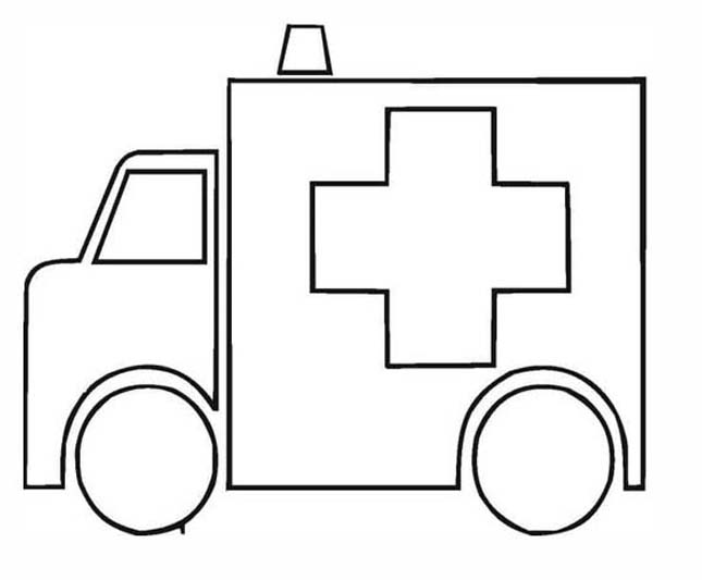 Drawing Ambulance Printable