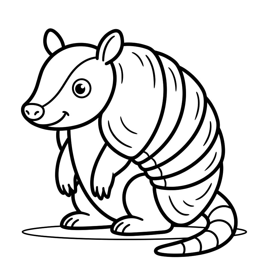 Drawing Armadillo Printable