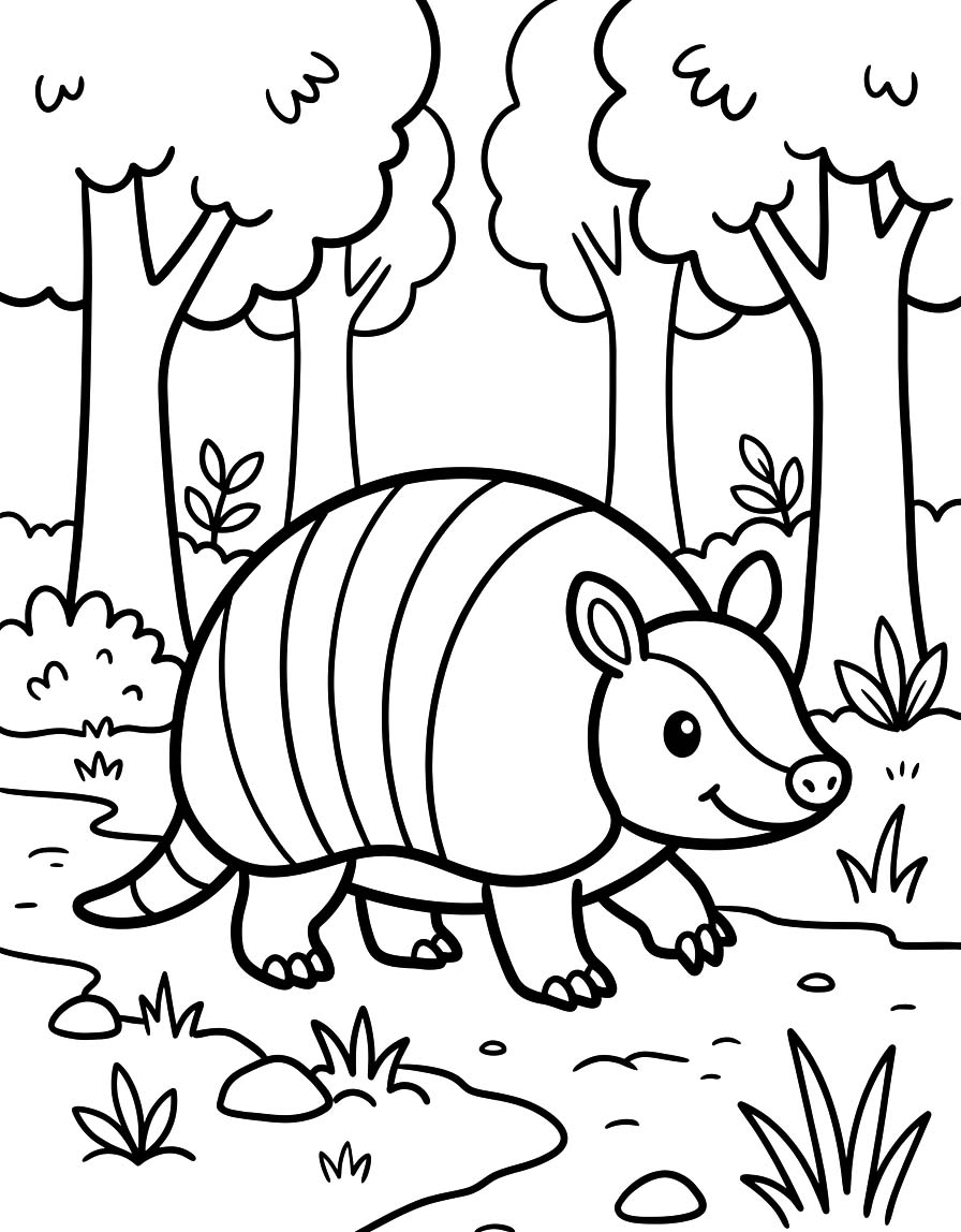 Drawing Armadillo Simple