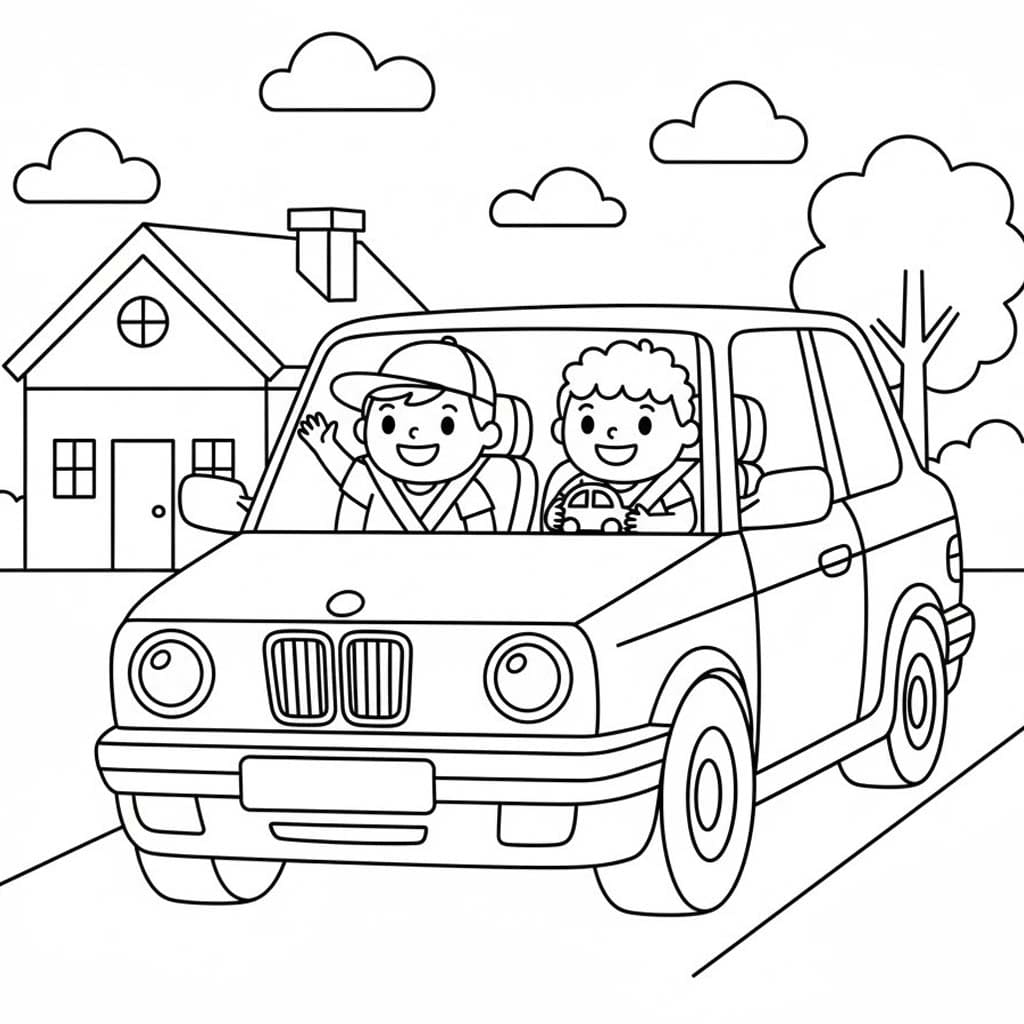 Drawing BMW Free Printable