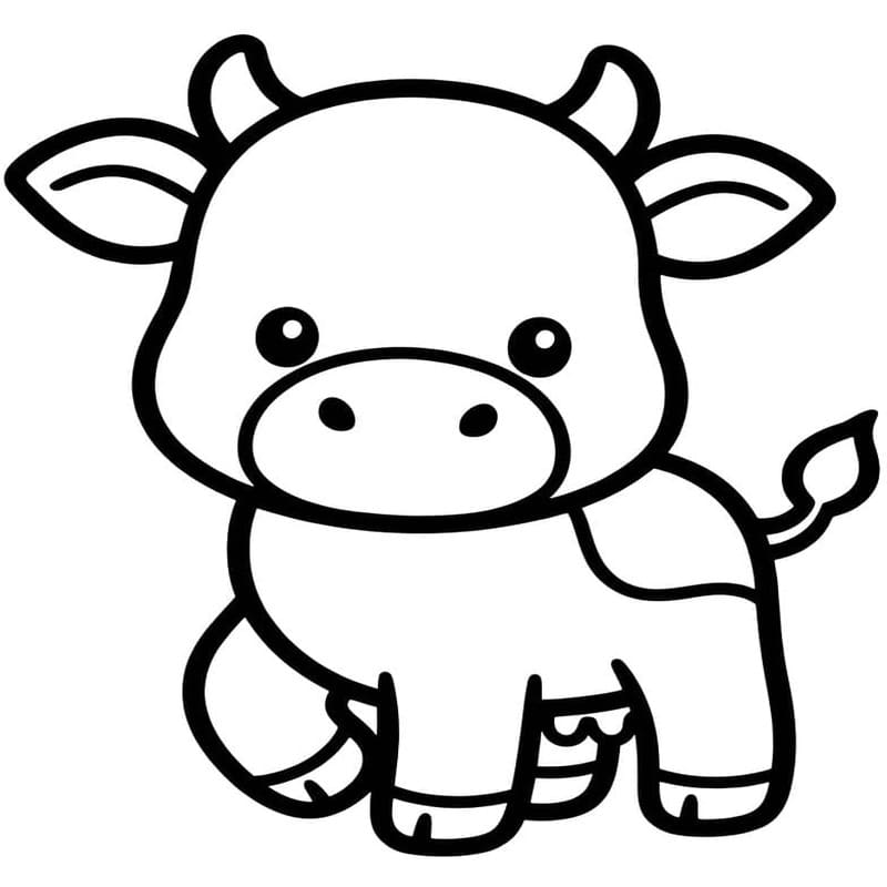 Drawing Baby Animal Cow