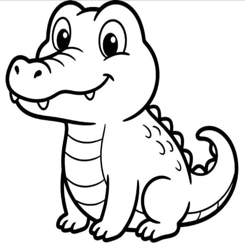 Drawing Baby Animal Crocodile