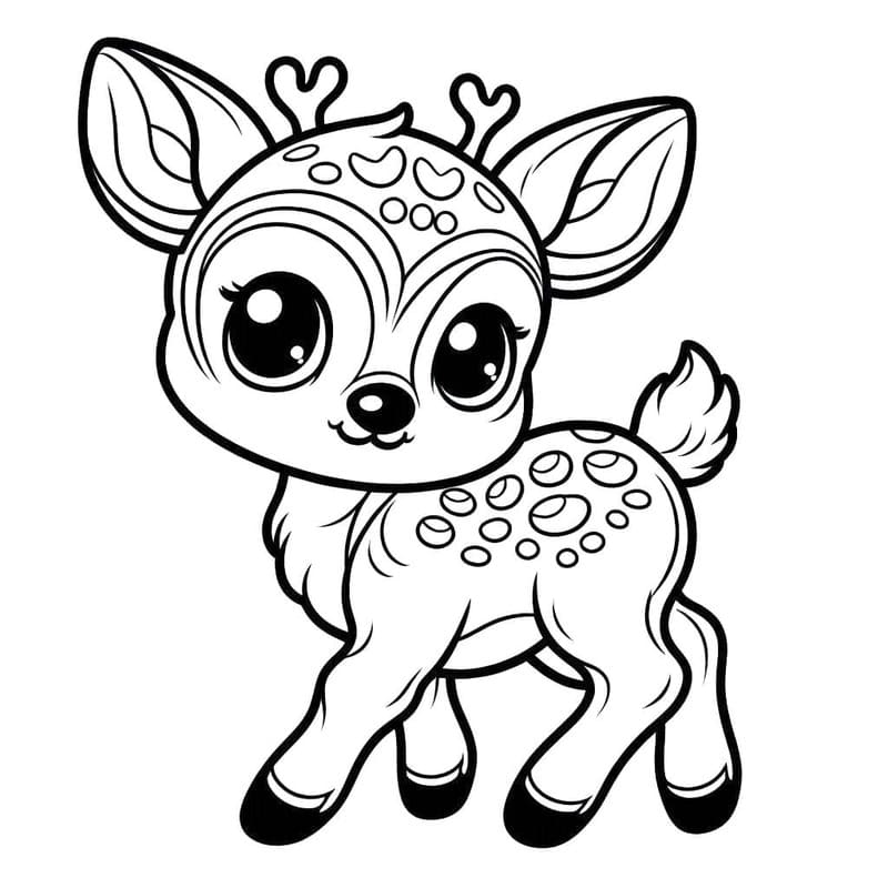 Drawing Baby Animal Deer