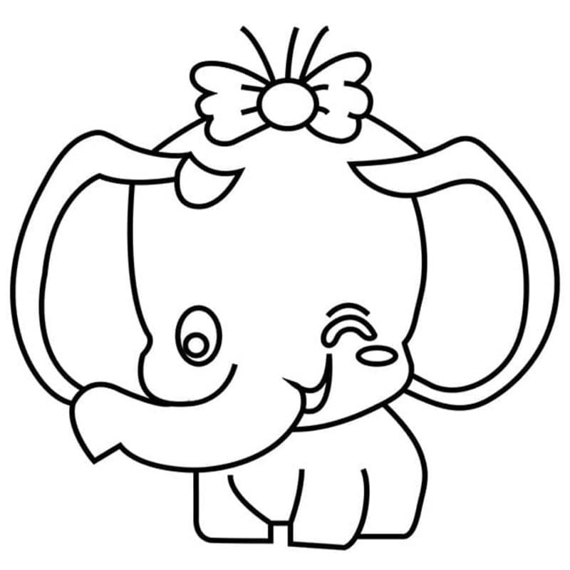 Drawing Baby Animal Elephant