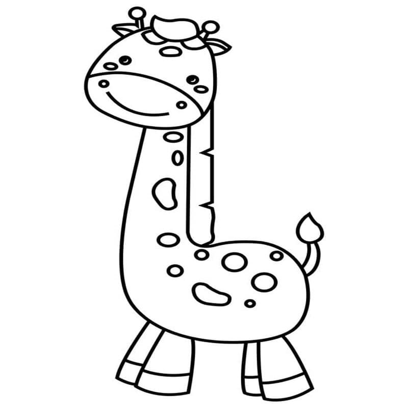 Drawing Baby Animal Giraffe