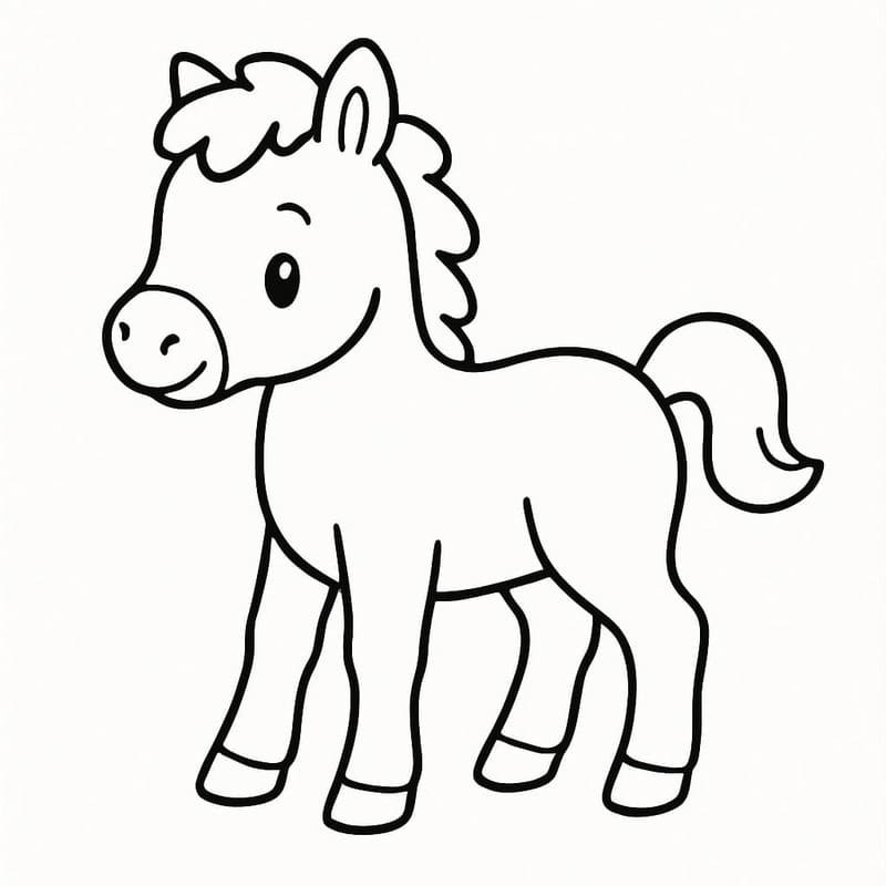 Drawing Baby Animal Horse