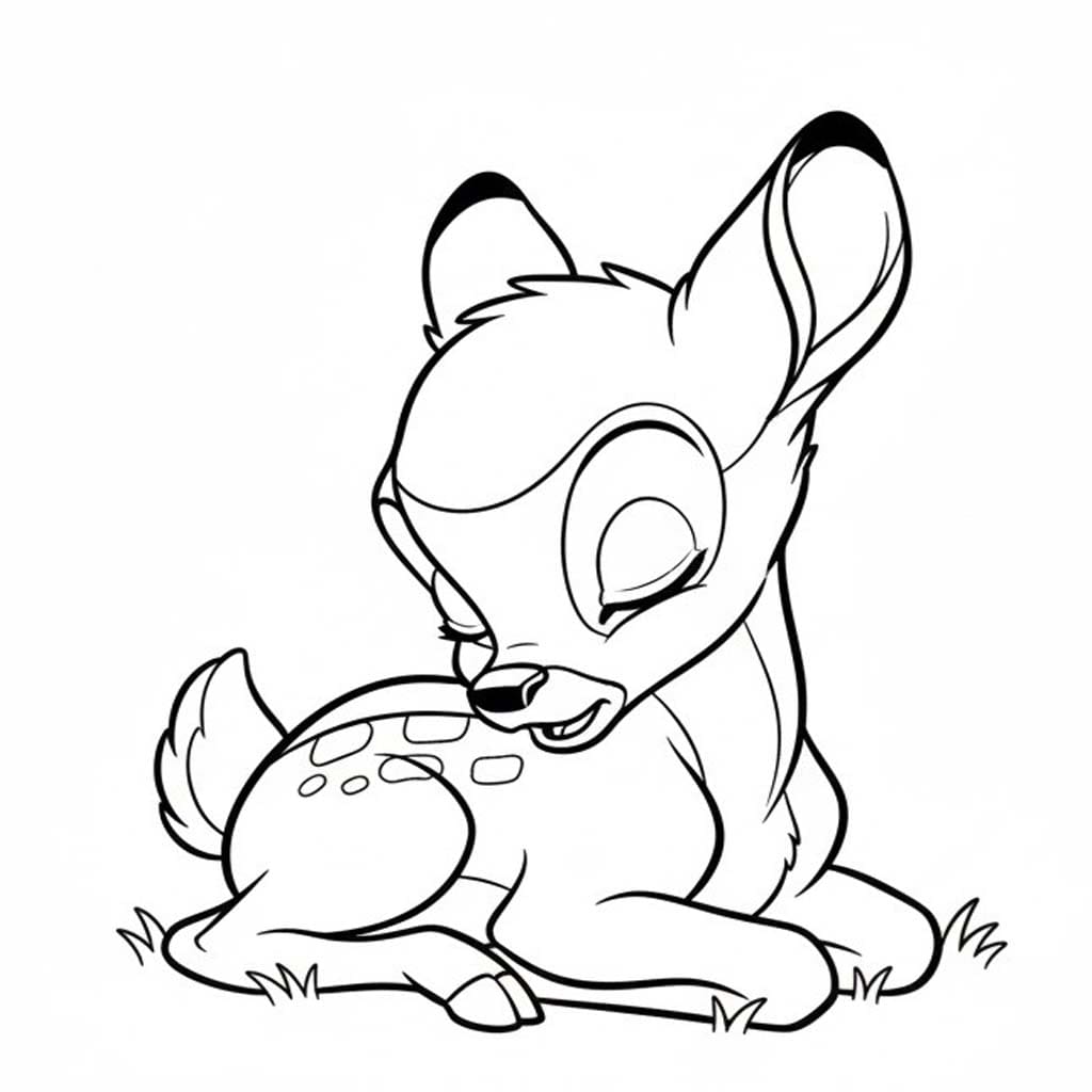 Drawing Bambi Printable