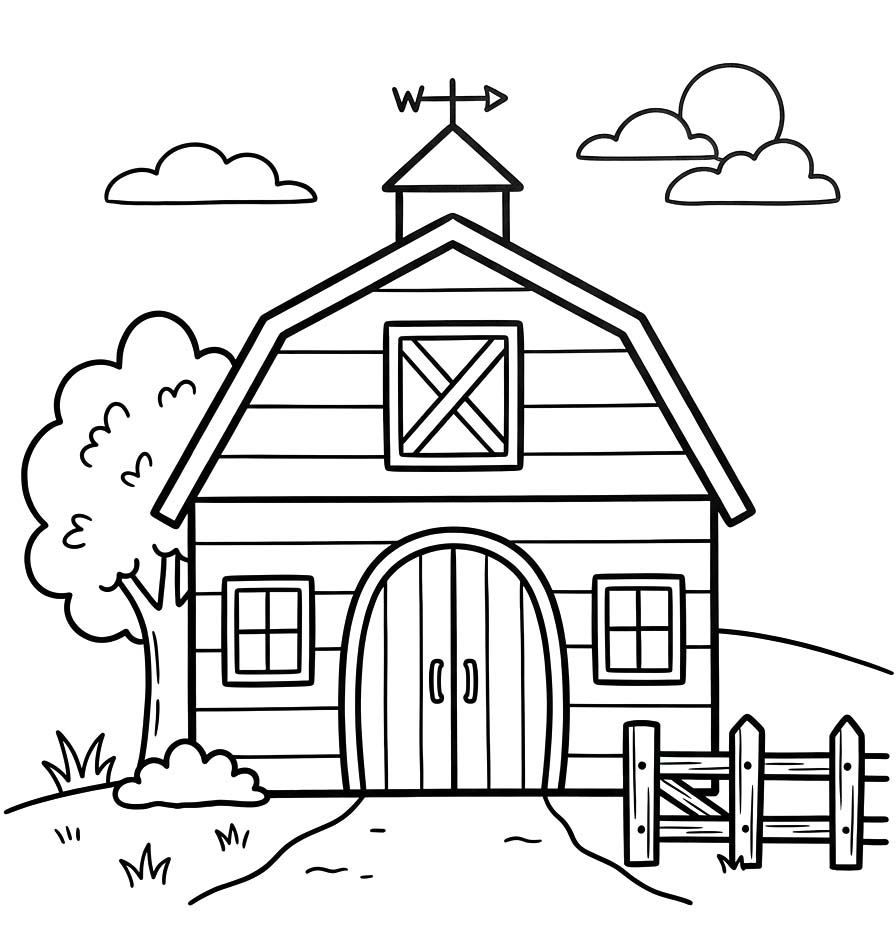 Drawing Barn Easy