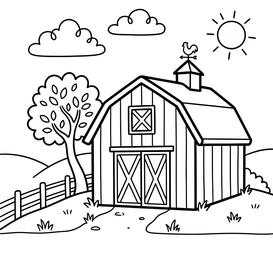 Drawing Barn Free Printable