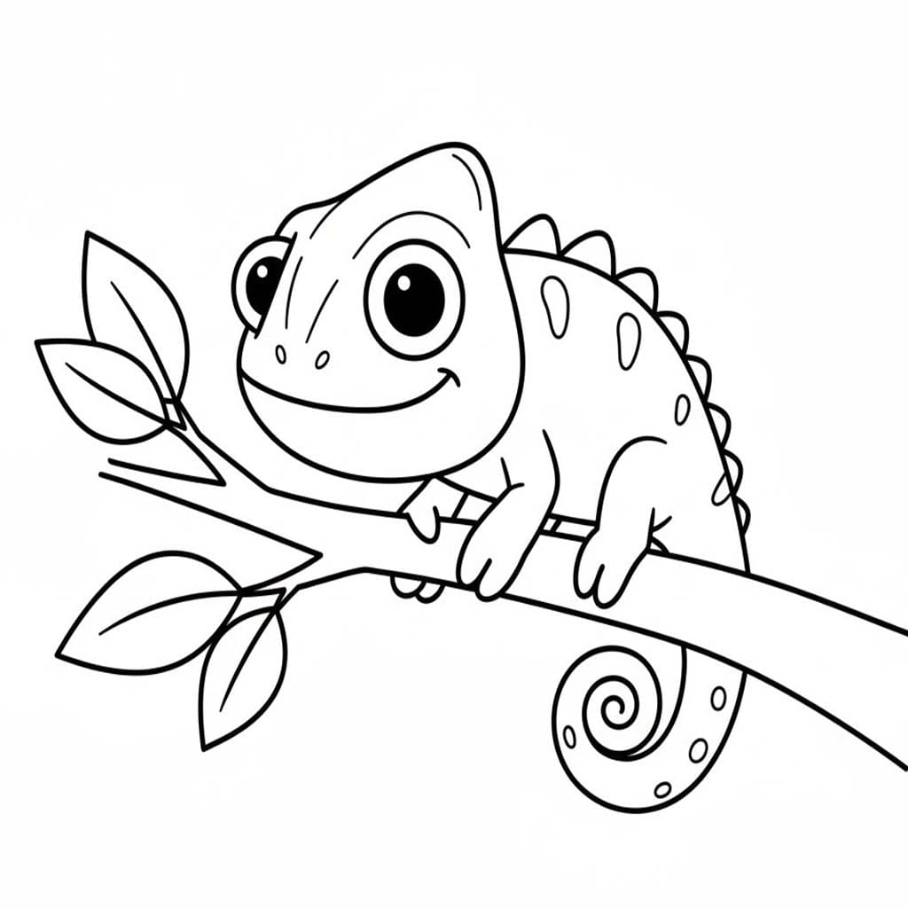 Drawing Chameleon Easy
