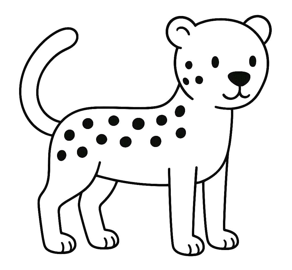 Drawing Cheetah Easy