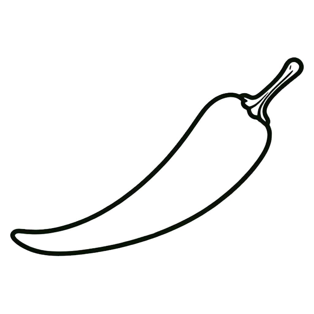 Drawing Chili Pepper free