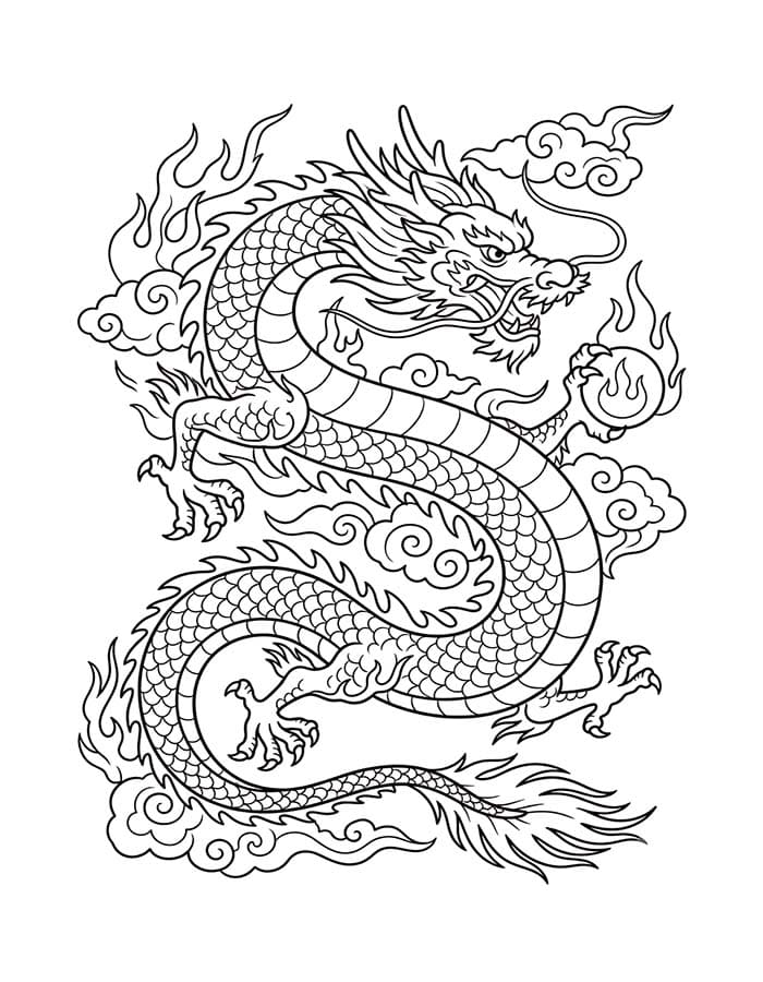Drawing Chinese Dragon Basic