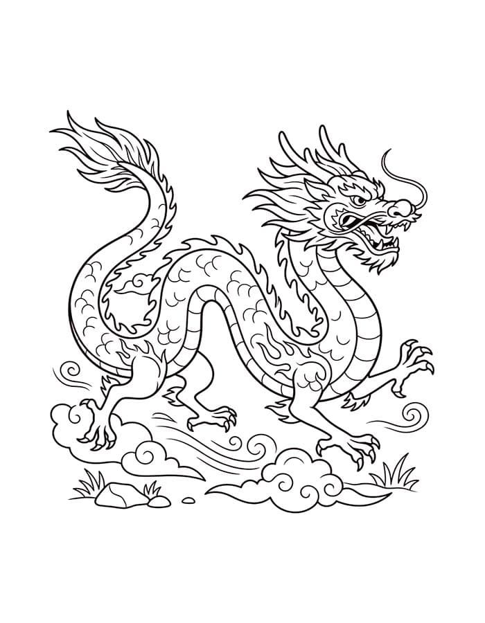 Drawing Chinese Dragon Free