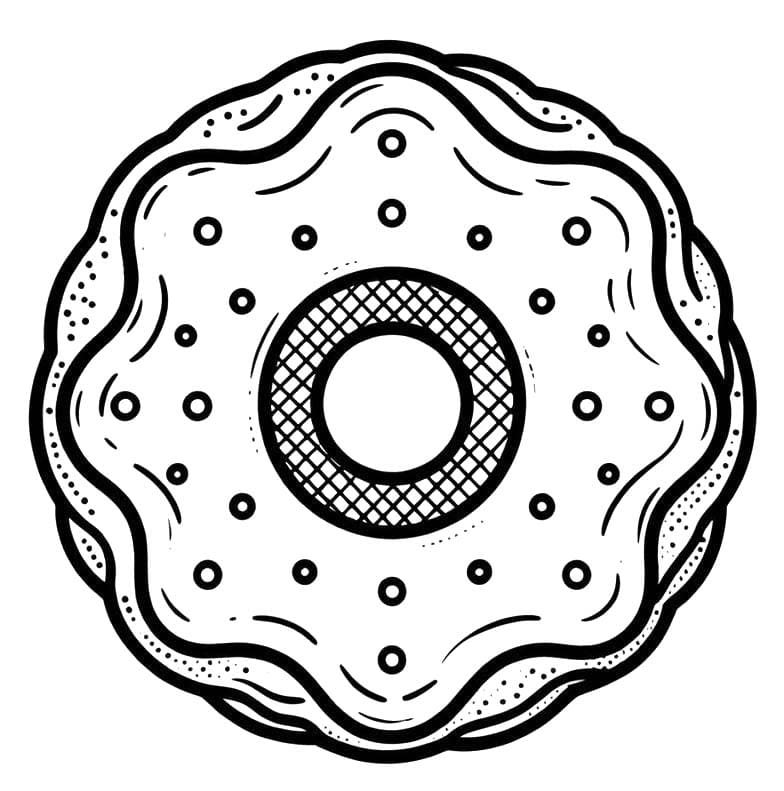 Drawing Christmas Cookie Free for kids