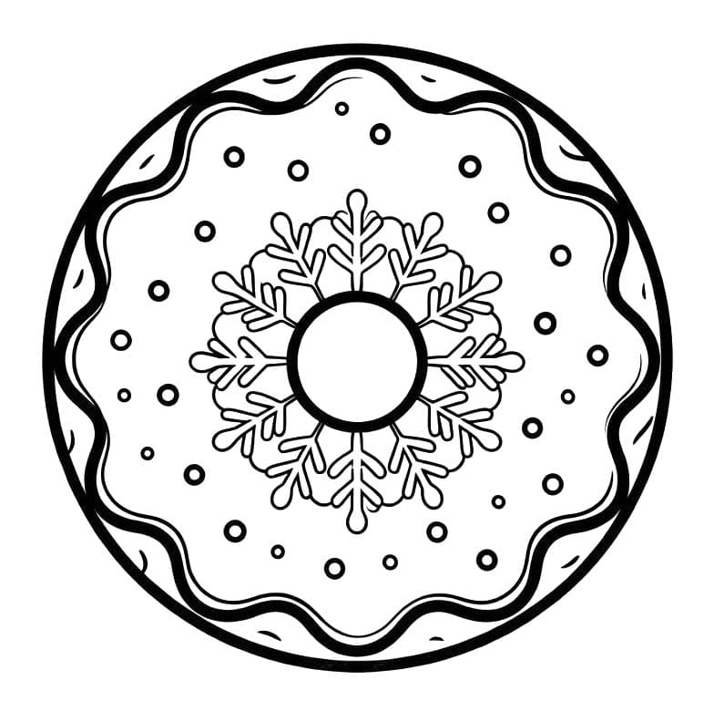 Drawing Christmas Cookie Printable for kids