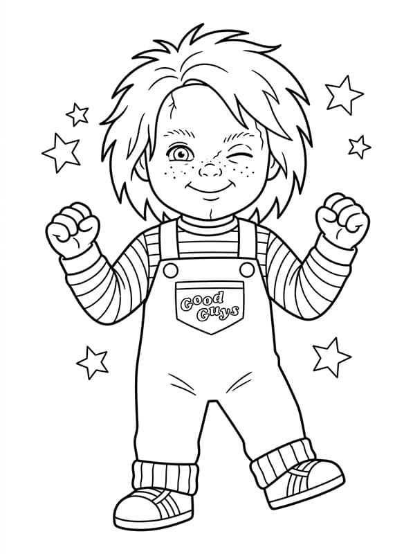 Drawing Chucky Easy