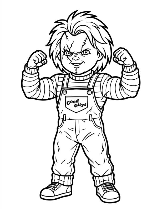 Drawing Chucky Printable