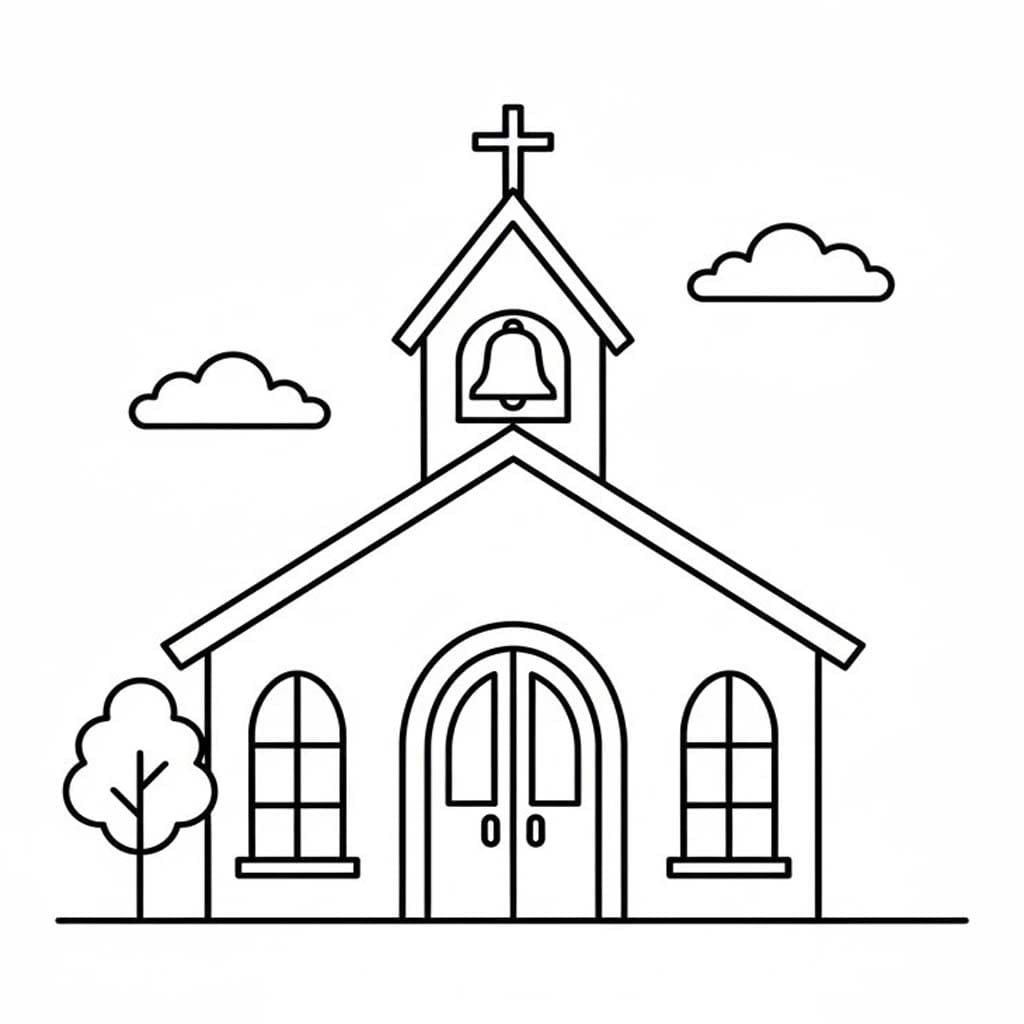 Drawing Church Easy