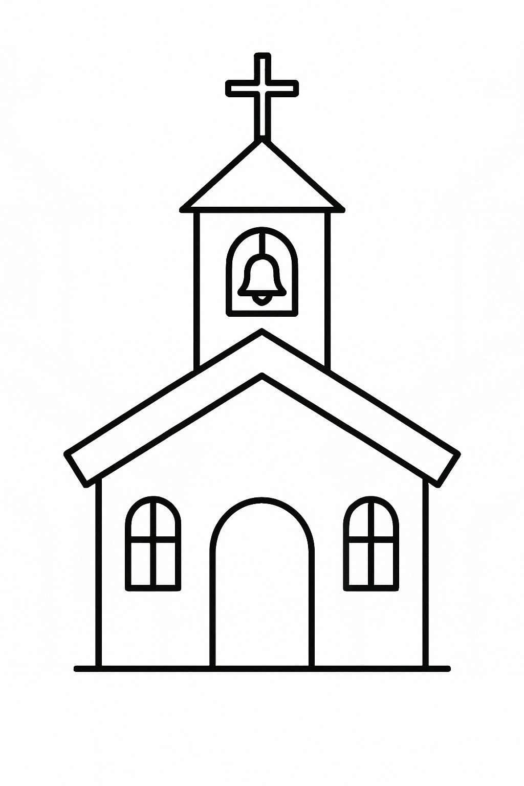 Drawing Church Printable