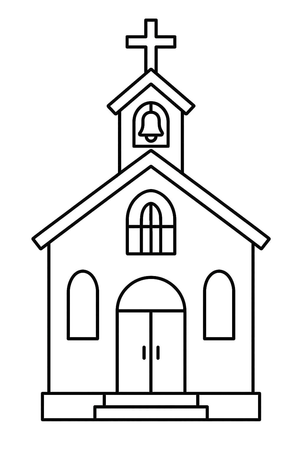 Drawing Church Simple