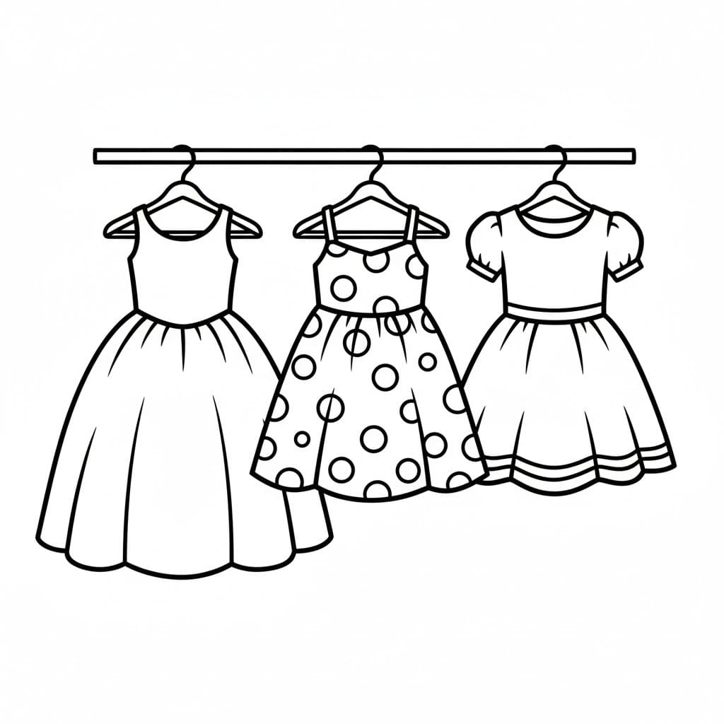 Drawing Clothes Free Printable