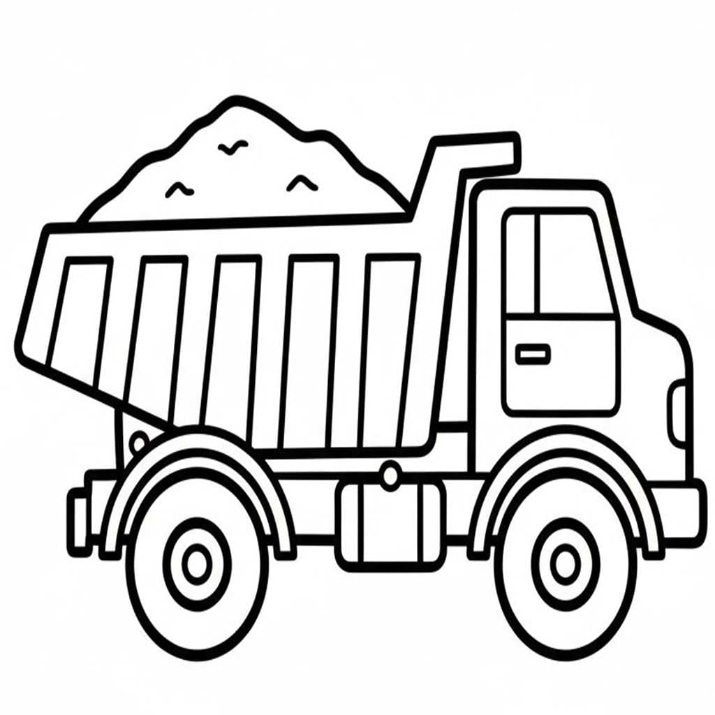 Drawing Construction Vehicle Free Printable