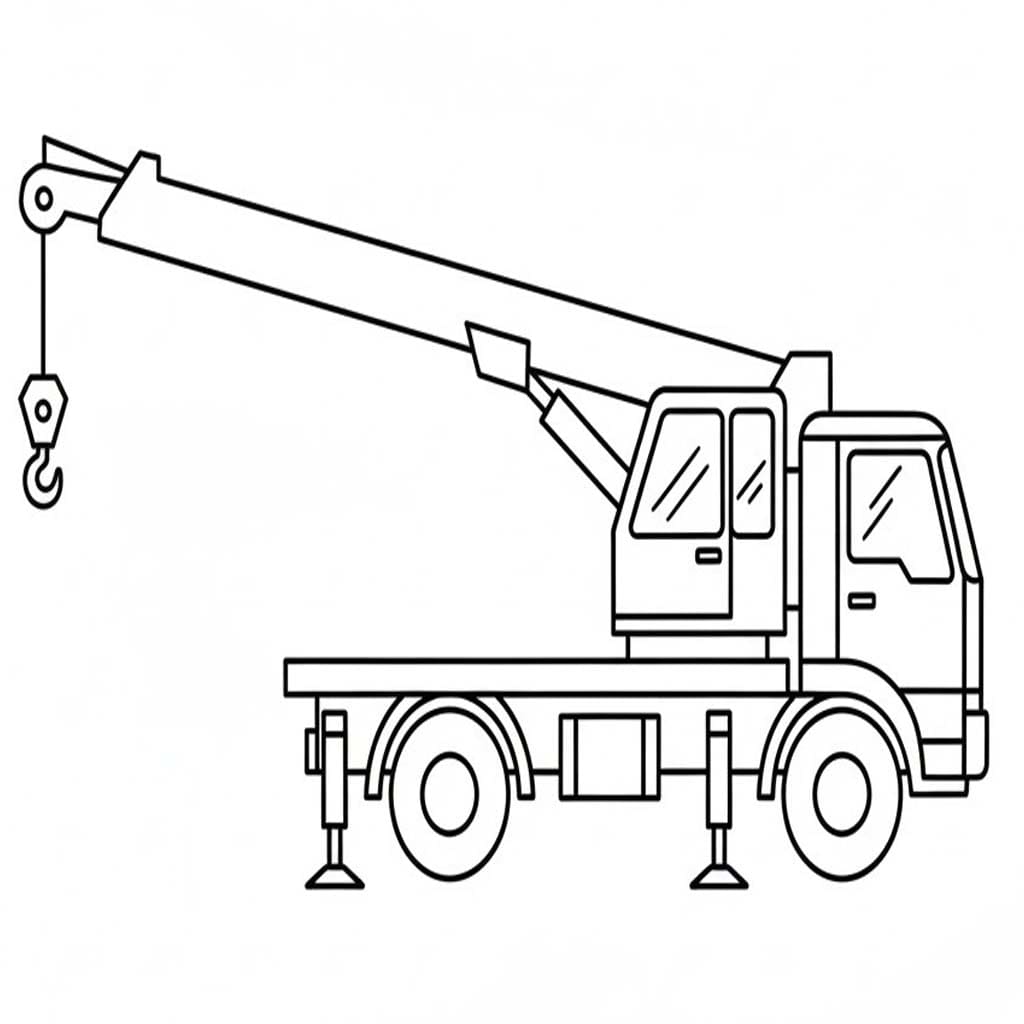 Drawing Construction Vehicle Printable